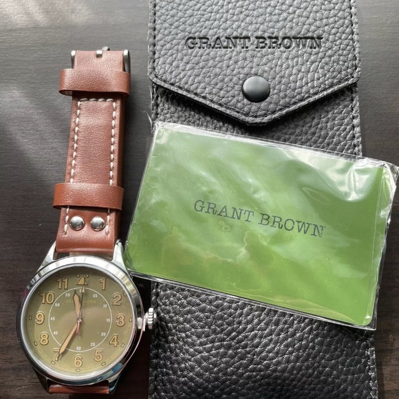 Grant Brown Fieldcraft 43mm Men's Watch 9422b - Picture 3 of 3